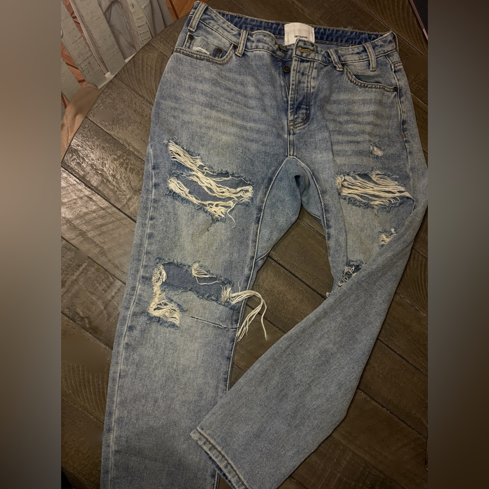 OneTeaSpoon Ripped Low Rise Jeans - Picture 2 of 6